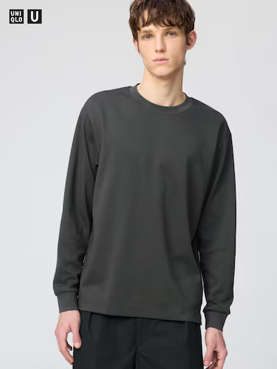 Uniqlo Airism Cotton Crew Neck T-Shirt LS