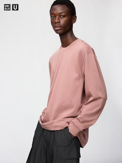 Uniqlo Airism Cotton Crew Neck T-Shirt LS