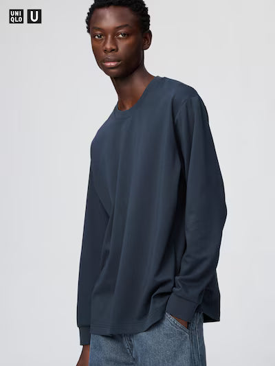 Uniqlo Airism Cotton Crew Neck T-Shirt LS