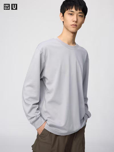 Uniqlo Airism Cotton Crew Neck T-Shirt LS